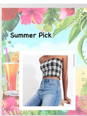 Hollister Tube Top/Size Medium